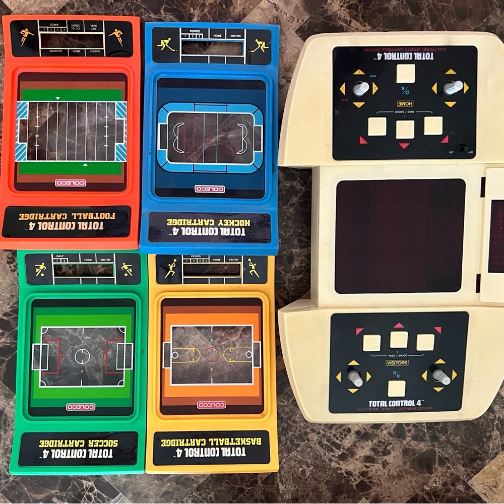 Coleco Total Control Four, pre-owned (rare) comes with 4 games shown